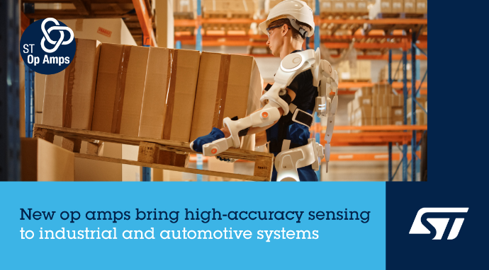 意法半導體高精度TSZ151運算放大器具有極低的失調電壓和溫度漂移，信號調理和電流測量電路的準確度和穩(wěn)定性。