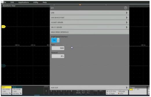 開啟TekHSI高速接口功能，加速波形數(shù)據(jù)遠(yuǎn)程傳輸
